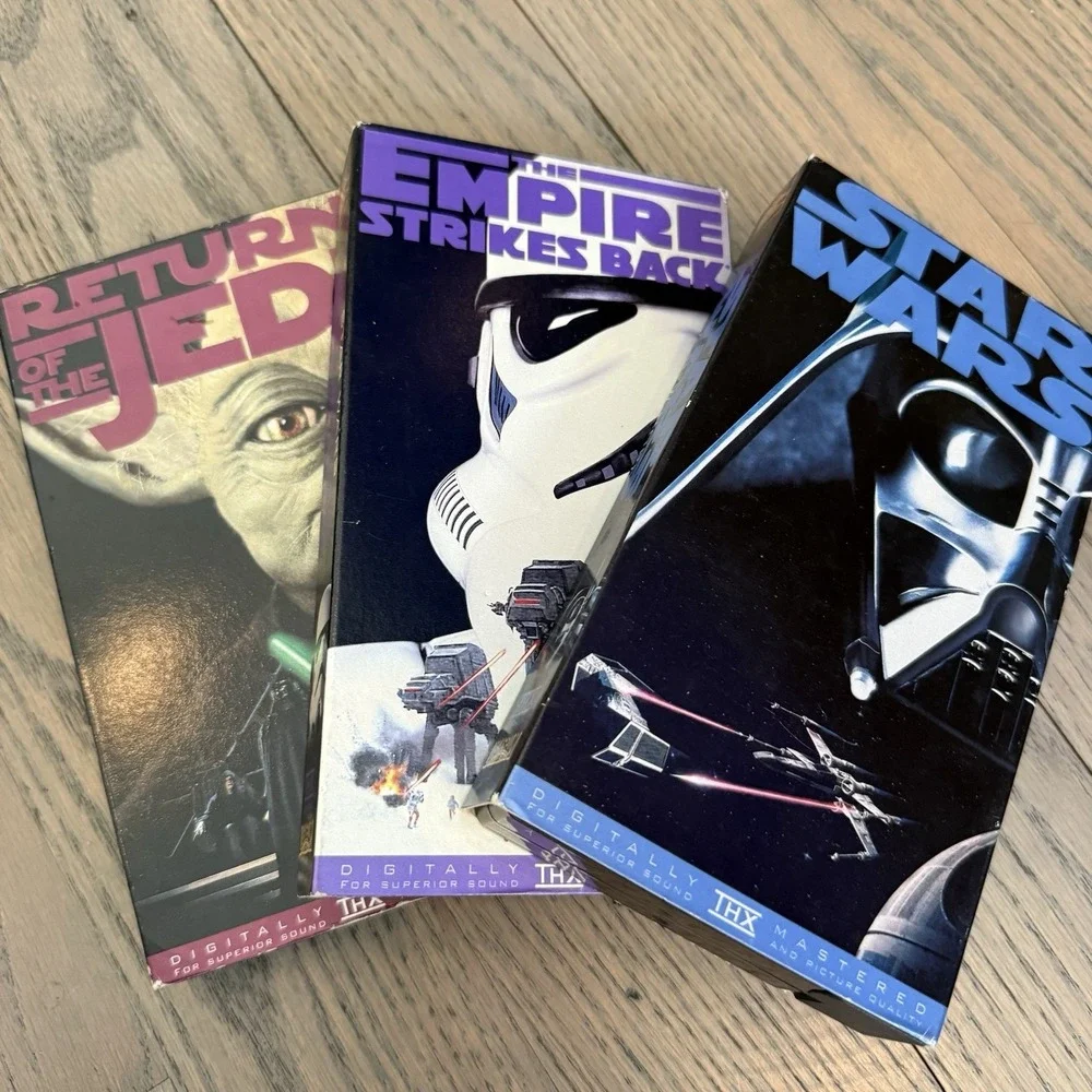 1995 Star Wars Trilogy Box Set VHS‎ Digitally Mastered THX Jedi Empire TESTED
